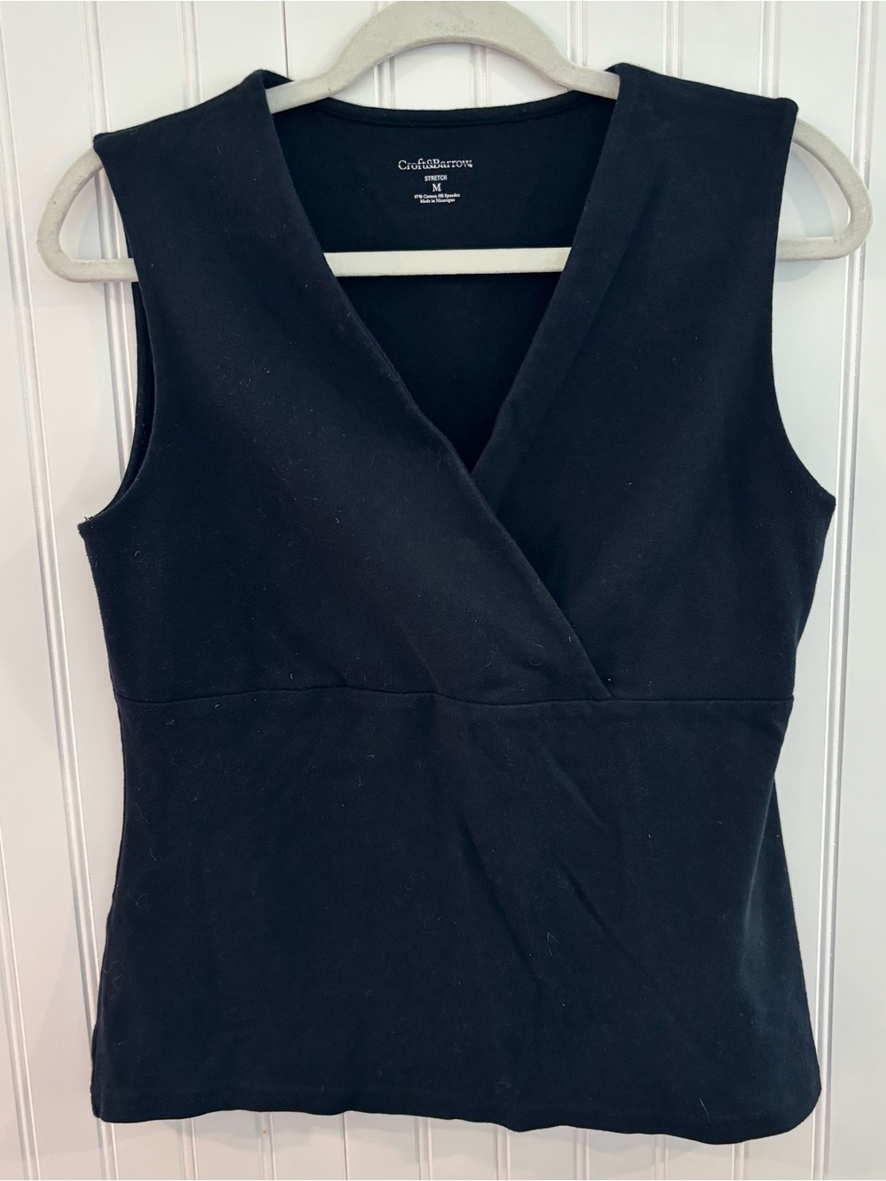 Black V Neck Stretch Camisole